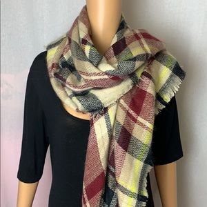 Oversized Plaid Blanket Scarf.  This is new!